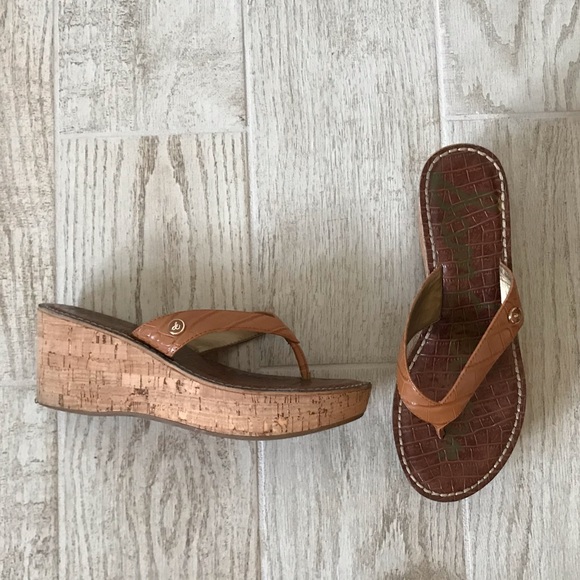 Sam Edelman Shoes - Sam Edelman Romy cork wedge sandal size 8.5
